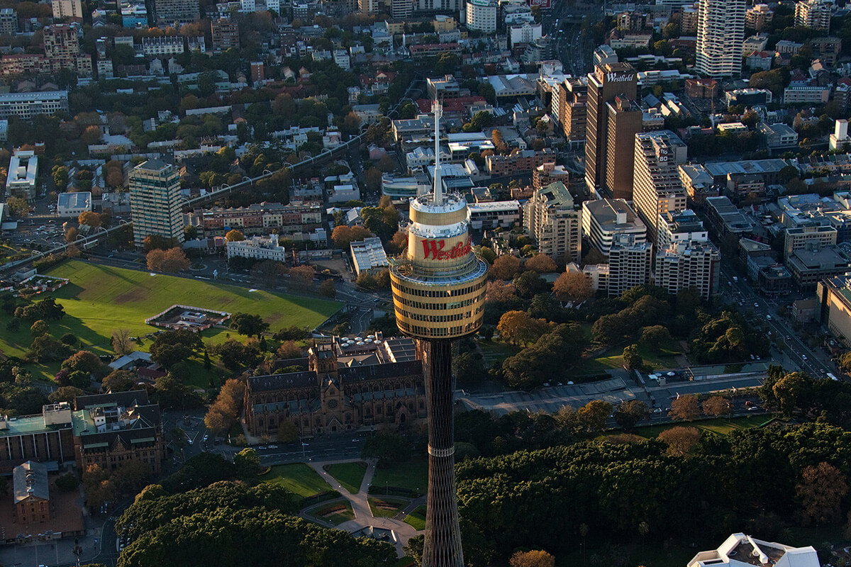 Aerial photo of Sydney Park